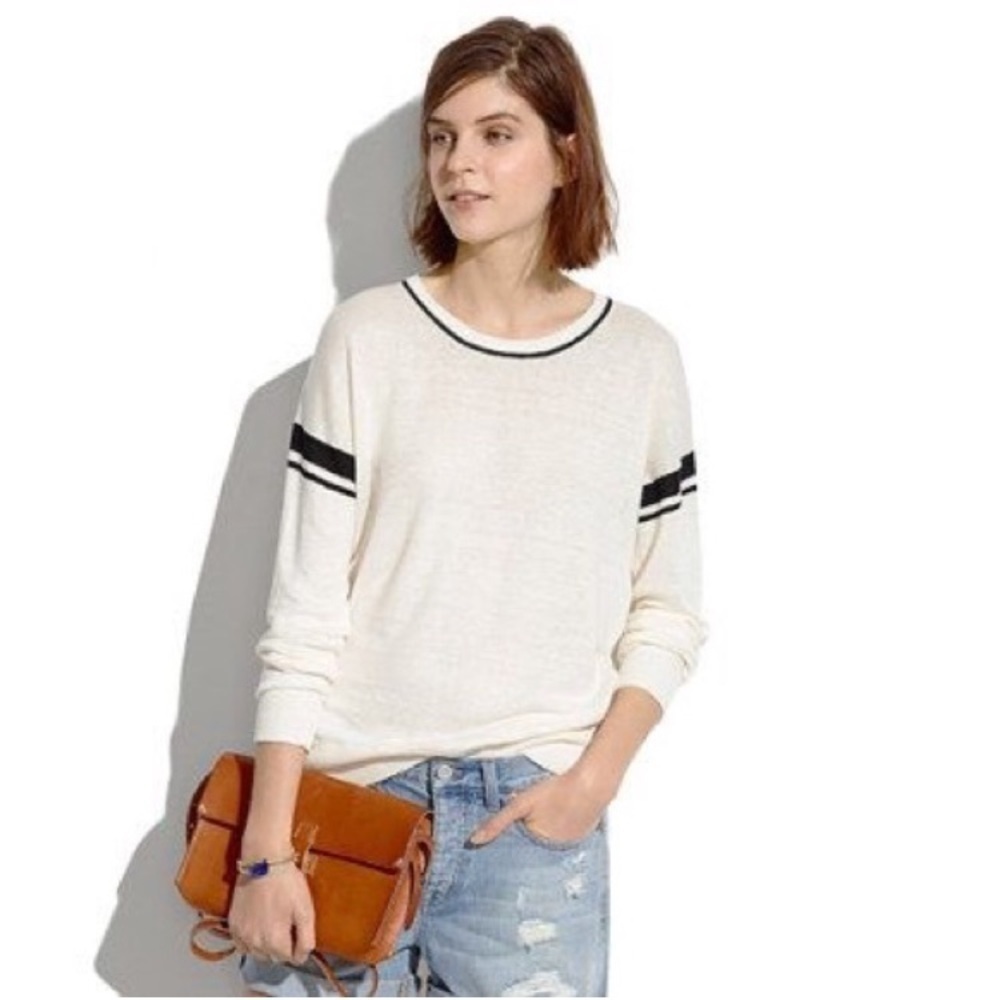 Stripe-Inset Pull Over | Madewell​